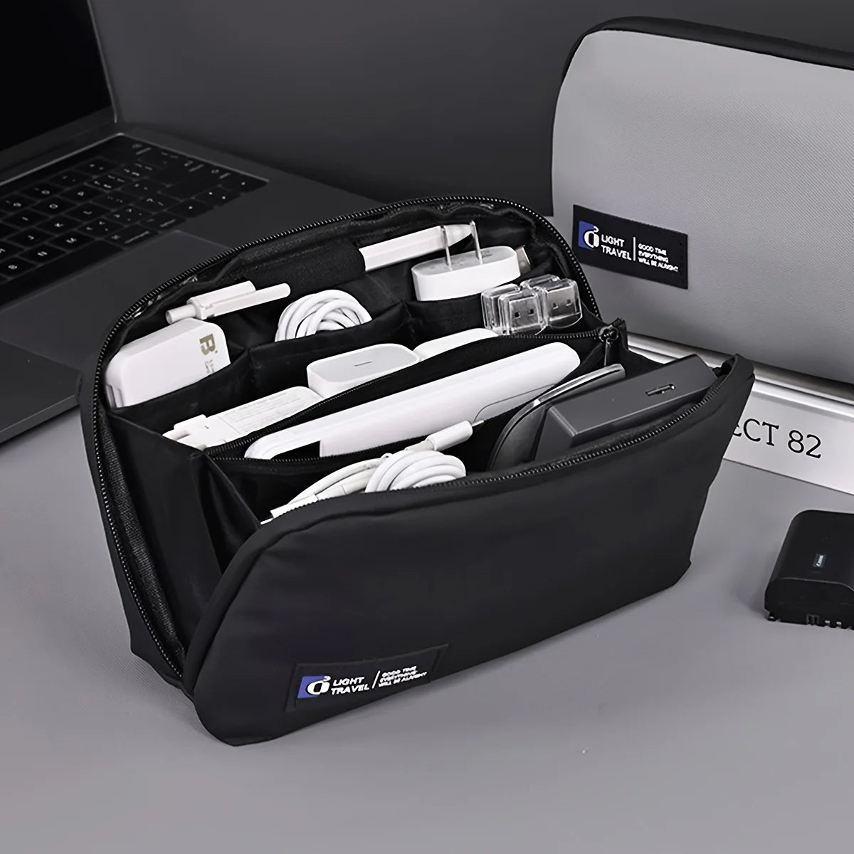 Portable Data Cable Storage Bag Mouse Headphones Power Bank Digital Accessories Organizer Bag Business Travel Makeup Bags