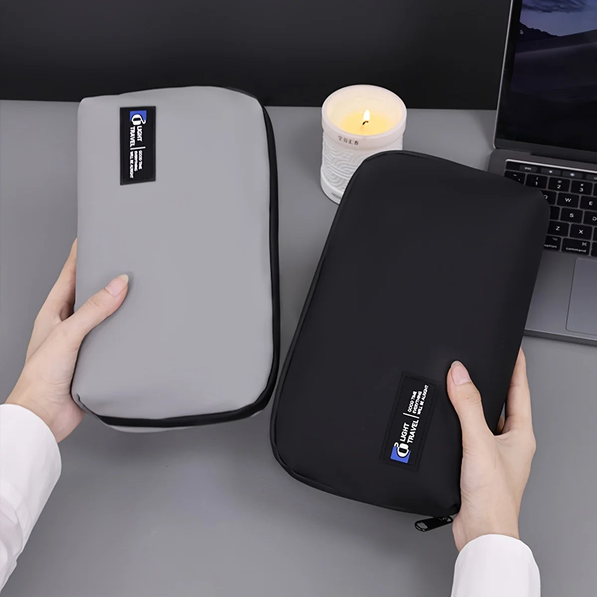 Portable Data Cable Storage Bag Mouse Headphones Power Bank Digital Accessories Organizer Bag Business Travel Makeup Bags