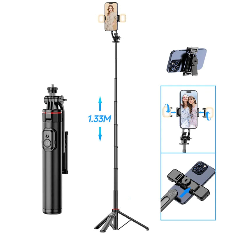 Trípode Bluetooth con Palo Selfie Magnético